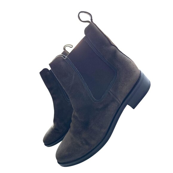 Thursday Boot Company Duchess Chelsea Suede Leather Ankle Boots Brown Size 9 - Picture 5 of 8